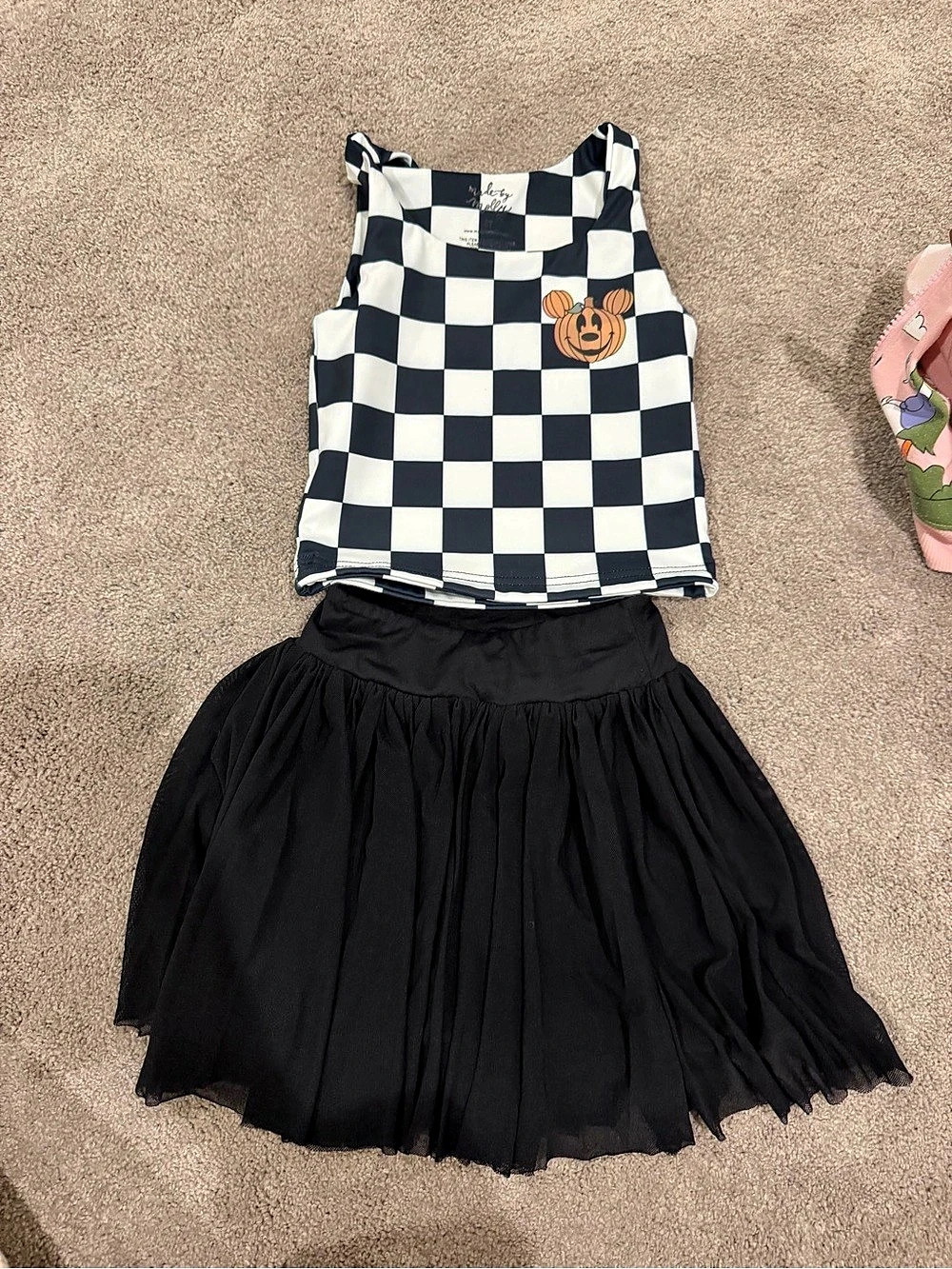 Made by Molly Stripe Mickey Pumpkin Kids Active Set Active Set Girls 4T